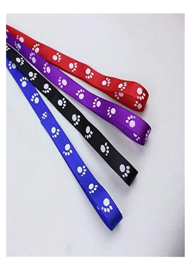 Petlicious & More 15 mm Paw Print Nylon Puppy Harness & Leash Set for Small & Medium Dogs (Color May Vary) - Image 3